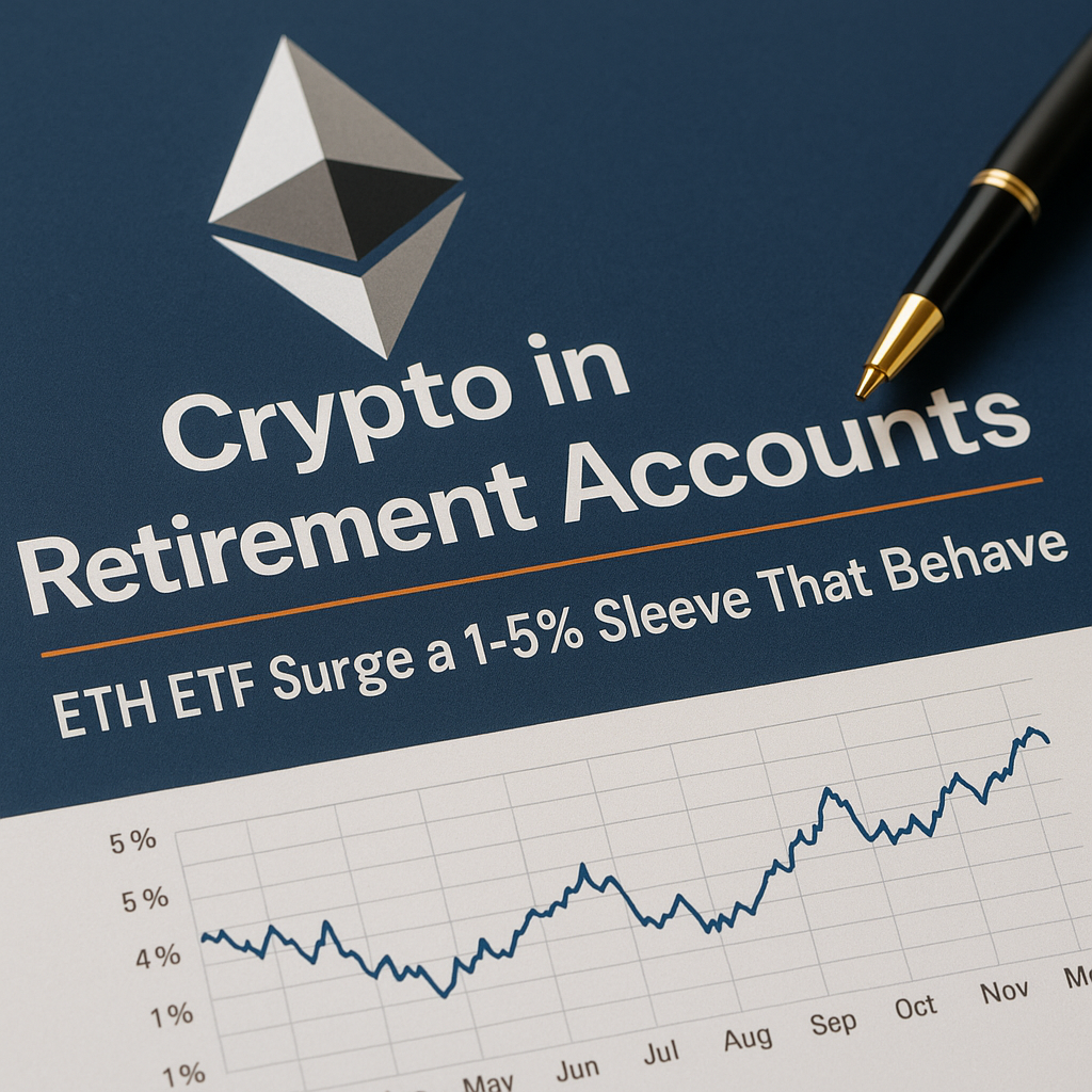 Crypto in Retirement Accounts: ETH ETF Surge & a 1–5% Sleeve That Behaves
